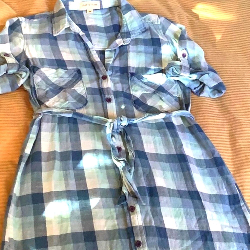 Plaid Shirt Dress